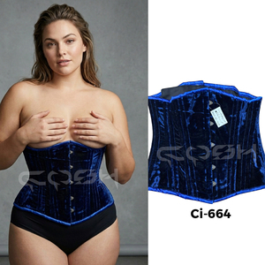คอร์เซ็ตกำมะหยี่สีน้ำเงิน - Product Image 5