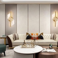 Lampes murales en acrylique dorées à LED 5W à couleur changeante, appliques murales modernes pour hôtel, couloir, allée