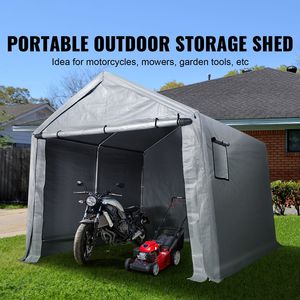 Tenda da Esterno Compatta 7x12x7.36 ft con Porta Zip Scorrevole, Durevole per Tutte le Stagioni, Montaggio Istantaneo, Tettoia Traspirante per - Product Image 2