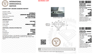 Diamant de laboratoire couleur D clarté 0,49 carat taille excellente HPHT CVD certifié IGI pour la fabrication de bijoux en gros - Product Image 2