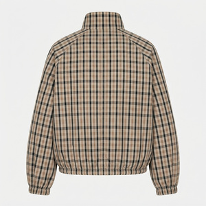 Blouson Bomber Femme Uni en Nylon à Manches Longues, Col à Capuche, Fermeture Éclair, Imperméable, Respirant, Chauffant, en Polyester Tissé pour l'Automne - Product Image 3