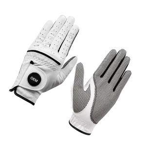 Direct Factory Supply Breathable Sheepskin Golf Gloves Sports Training Personalized Unique Design Adjustable Wrist <b>Strap</b> - Product Image 3