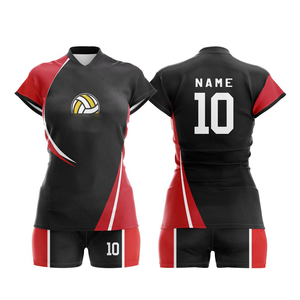 Trendy Women's <b>Volleyball</b> Uniform Jersey Shorts <b>Set</b> Moisture Wicking Snag Resistance Durable Sports <b>Volleyball</b> Training Uniform - Product Image 1
