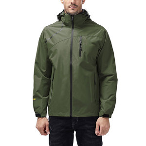Chaqueta Ligera con Capucha para Hombre, de Material Sintético, Resistente al Viento y al Agua, Estilo Casual para Exteriores - Product Image 3