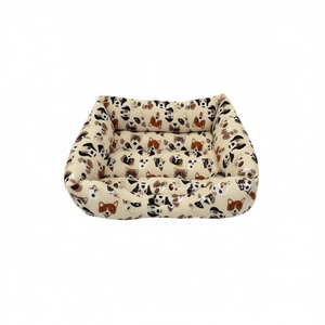Lit pour animaux de compagnie Yommy avec fond antidérapant XL 78x100 cm, tissu à motifs - Product Image 2