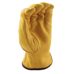 Premium Grain Cowhide Leather Durable Heavy Duty Safety Cuff Work <b>Gloves</b> Anti-Slip Waterproof 11 oz General Purpose Construction - Product Image 5