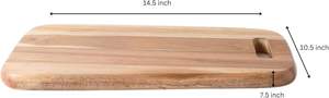 Planche à découper en bois de grande taille avec finition alimentaire, idéale pour la maison et la restauration - Product Image 5