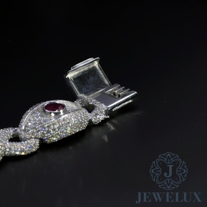 Bracelet tennis en moissanite de qualité supérieure, bijoux fins faits à la main, cadeau pour femme, anniversaire, Saint-Valentin, anniversaire de mariage à bon prix - Product Image 1