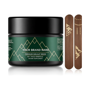 Résine de Shilajit de l'Himalaya Naturelle Premium 2026, Extrait Végétal Sauvage, Vitamine, Extraction Liquide-Solide à 99%, Emballage Personnalisé, Noir - Product Image 1