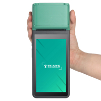 Terminal de point de vente portable Green TC-TOUCH-T3 Android 11 avec écran tactile de 5,5 pouces, imprimante et scanner pour la vente au détail