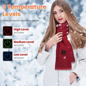 Bufanda Eléctrica Unisex con Calefacción USB para Invierno, Manta Cálida y Suave para el Cuello con 3 Modos, Ideal para Exteriores - Product Image 2