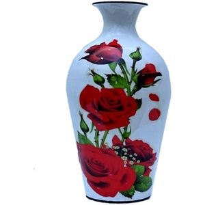 Florero Metálico con Recubrimiento en Polvo, Hermoso Diseño Decorativo Moderno para el Hogar, Centro de Mesa para Sala de Estar u Oficina, Regalo - Product Image 4