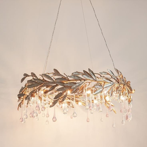 Magnifique lustre à plusieurs niveaux avec des rideaux superposés de prismes rectangulaires en verre transparent en forme de spirale, en gros. - Product Image 3