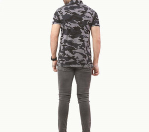 Haute qualité personnalisé votre logo avec impression broderie polos col de golf coton hommes t-shirts hommes - Product Image 3