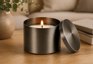 Falah International - Lata de Metal de Lujo para Velas con Tapa, Recipiente Recargable para Cera de Soja, Frasco de Vela Perfumada Premium para Decoración del Hogar 2026 - Product Image 2