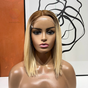 Super caliente Color Natural Bob Peluca de cabello humano Vietnam pelo crudo doble dibujado hueso peluca recta - Product Image 4