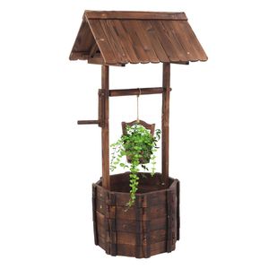 Fioriera in Legno Rinforzato per Esterni, Anticorrosione, per Decorazione Giardino - Product Image 4