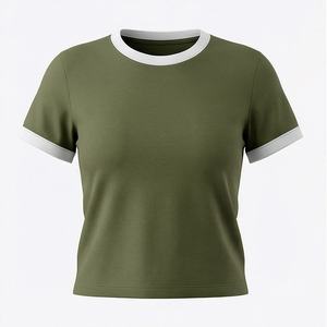 Nueva Llegada, Camisa de Oficina para Mujer, Primavera Otoño, Moda, Estampado Moderno, Vestido Informal para Dama, 240 g/m², 100% Algodón Satinado con Lentejuelas - Product Image 1