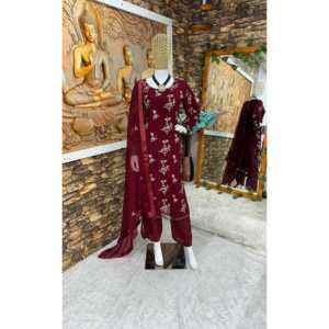 Hermoso conjunto de parte superior e inferior para mujer con Fancy Dupatta para fiestas - Product Image 5