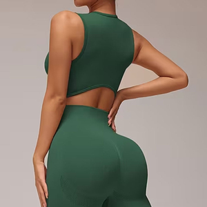Conjunto de Yoga de 2 Piezas para Mujer, Precio de Fábrica, Material Spandex, Personalizable - Product Image 4