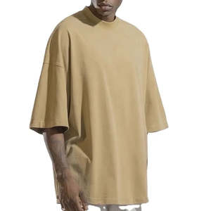 เสื้อยืดทรงบ็อกซ์ฟิต แขนสั้น ผ้าคอตตอน 100% หนัก 280 กรัม สำหรับผู้ชาย - Product Image 4