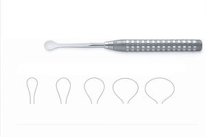 Elevador Cobb Manual de Acero Inoxidable Curvo, Elevadores Espinales Cobb de Calidad Premium, Elevador Perióstico Ortopédico - Product Image 5