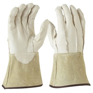 Wholesale Safety Tig Welder Welding Gloves Heat <b>Fire</b> Resistant Goat Grain & Cowhide Split Leather Tig Welding Gloves - Product Image 1