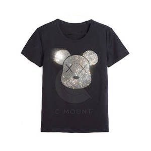 Glam up your <b>wardrobe</b> with this rhinestone tee, perfect for casual days and nights. - Product Image 1