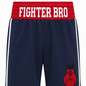 Shorts de boxe performants en tissu polyester, avec graphisme personnalisé, broderie de logo par sublimation, respirants, pour l'entraînement, taille personnalisée - Product Image 1