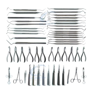Kit de Instrumentos Quirúrgicos Dentales Manuales de Acero Inoxidable con Empuñadura Moleteada Plateada, Clase I, Certificado CE - Product Image 6