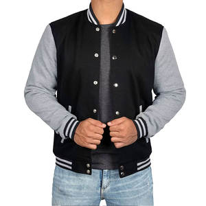 Chaqueta universitaria personalizada de alta calidad, fábrica OEM que produce chaquetas tipo letterman para marcas de ropa. - Product Image 2