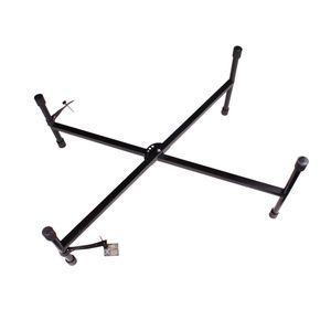 Supporto per Tastiera Tipo X Nero con Sgabello Pieghevole in Metallo Regolabile per Pianoforte e Musicale - Product Image 6