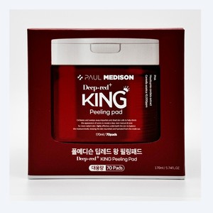 Tampons exfoliants Polmedison Deep Red King Peeling Pad 70 feuilles, tonique facial très vendu - Product Image 6