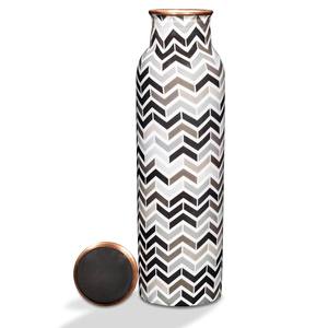 Juego de Botella de Agua de Cobre Puro con Diseño Tropical y Taza a Juego, Vajilla Portátil para Viajes - Product Image 5
