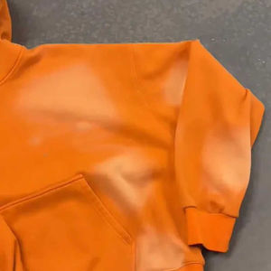 Sweat à capuche oversize personnalisé vintage délavé à l'acide, en coton épais, effet délavé minéral, streetwear, pull uni pour homme - Product Image 6