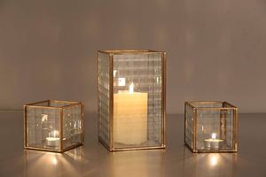 Nuevo Farol de Cristal con Marco Metálico Rectangular y Asa, Decoración Luminosa para Navidad y Jardín - Product Image 6