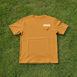 เสื้อยืดแขนสั้นโอเวอร์ไซส์ผู้ชาย พิมพ์โลโก้ด้านหน้าตามสั่ง - ผ้าฝ้าย 100% สไตล์วินเทจ ระบายอากาศได้ดีและเป็นมิตรกับสิ่งแวดล้อม - Product Image 4