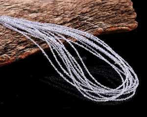 Cuentas de diamante Herkimer de lavanda, cuentas de piedras preciosas naturales sin cortar, cuentas de diamante Herkimer crudas pequeñas de 2-3 mm para la fabricación de joyas - Product Image 6