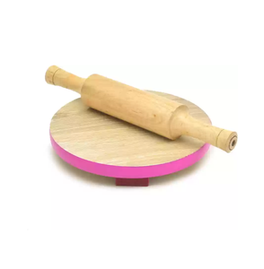Planche à rouler en bois Chakla Belan, qualité exclusive, pour la préparation des chapatis, artisanat buraq - Product Image 1