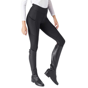 Nuevos Leggings de Equitación Negros de Cintura Alta a la Moda, Personalizados, Ecológicos, Transpirables, de Secado Rápido, Pantalones de Compresión para Mujer - Product Image 3