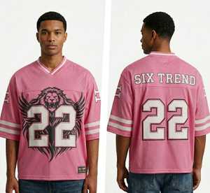 เสื้อเจอร์ซีย์สตรีทแวร์ตาข่ายขนาดใหญ่พิเศษ สไตล์อเมริกันฟุตบอล วินเทจ ระบายอากาศได้ดี สำหรับผู้ชาย รับผลิตเสื้อผ้าแบรนด์ส่วนตัว - Product Image 2