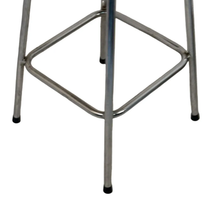 Tabouret de bar moderne en rotin tressé, siège en osier, dossier bas, structure en acier inoxydable, chaise d'îlot, vente en gros, directement de l'usine - Product Image 2
