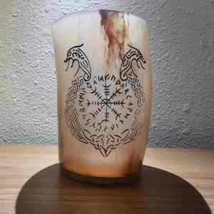 Taza de Cuerno de Búfalo Estilo Vintage, Hecha a Mano, Portátil, Vaso Natural Rústico para Beber, Regalo para Fiestas - Product Image 6
