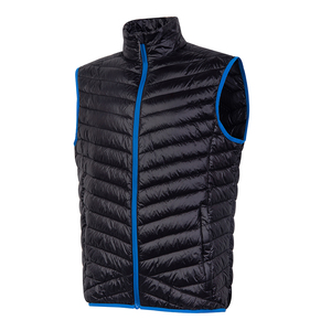 Winter Wear Wholesale High Quality New Lightweight Men Puffer <b>Vest</b> Stand Collar Front Logo Casual Regular Fitness Jacket - Product Image 2