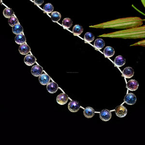 Natural Faceted Teardrop Rainbow Quartz <b>Beads</b> 9-Inch Strand Premium Crafty Stone Handmade Jewelry Making <b>Beads</b> - Product Image 2