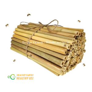 หลอดไม้ไผ่และไม้หวายแบบกำหนดเองสำหรับโรงแรมแมลง |   วัสดุทำรังจากธรรมชาติ 100% ปลอดสารพิษ จาก Eo2go เวียดนาม - Product Image 2