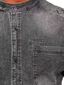 Camisas de Mezclilla para Hombre, de Algodón, Transpirables, de Gran Tamaño, Nueva Colección 2025, Marca Privada, Precios Económicos, Buen Fabricante - Product Image 4