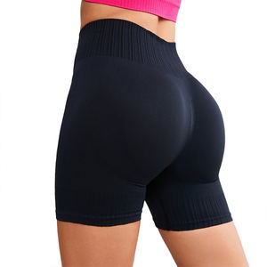 Shorts Deportivos de Primera Calidad para Mujer, Hechos a Medida, con Mezcla Transpirable de Algodón y Spandex, Diseñados en Fábrica para Yoga y Fitness - Product Image 1