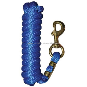 Corde de plomb de cheval tressée en Nylon réglable coloré avec boulon mousqueton cheval tressé cordes de remorquage - Product Image 2