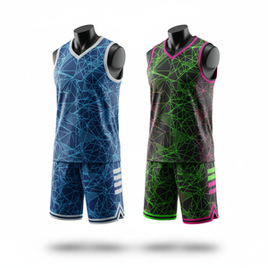 Conjunto de Camiseta de Baloncesto Profesional con Impresión por Transferencia de Calor Personalizada, Nombre del Equipo 00, Absorbe la Humedad, Unisex, Adulto, Todas las Temporadas, 100% - Product Image 4